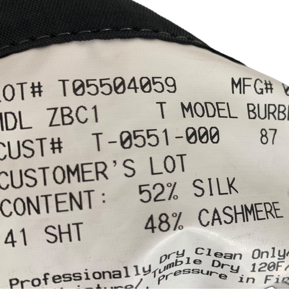 Burberry Silk Cashmere Single Breasted Blazer Size 41 Short - Picture 10 of 10